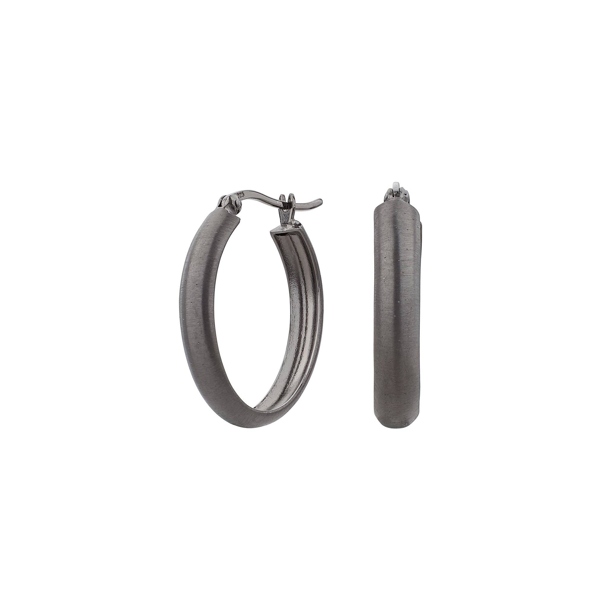 STERLING SILVER HANDCRAFTED 20mm.HEPTAGON  HOOP STYLE EARRINGS  £14.95  NWT